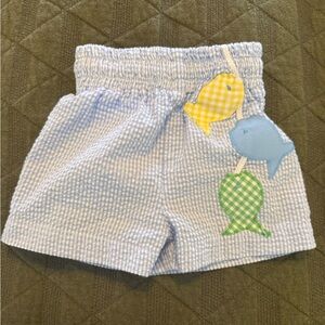 Funtasia Too Seersucker Fish Swim Shorts